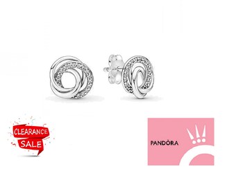 Pandora Always Family Encircled Stud Earrings For Her Special Moments Affordable and Modern Handmade Jewelry New Made Special Design