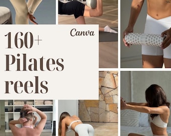 Pack de plus de 160 vidéos Pilates | Contenu sans visage, Reformer, Tapis (Téléchargement numérique)