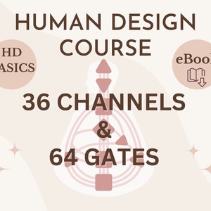 64 Gates & 36 Channels Human Design | Human Design Online Course | Channels Human Design Guidebook | Tree of life (Kabbalah)|Chinese I-Ching
