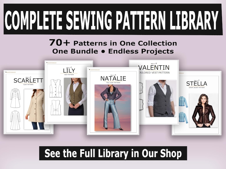 Fitted Womens Vest Sewing Pattern – LILY Design (PDF Pattern) image 10