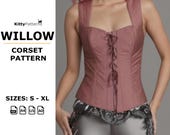 Willow Corset Sewing Pattern – Trendy DIY Corset Top (PDF)