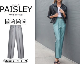 PAISLEY Trouser Sewing Pattern: Women's Pants (PDF Pattern)