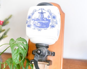 Delft Windmill Coffee Grinder - Wall-Mounted Antique Coffee Grinder