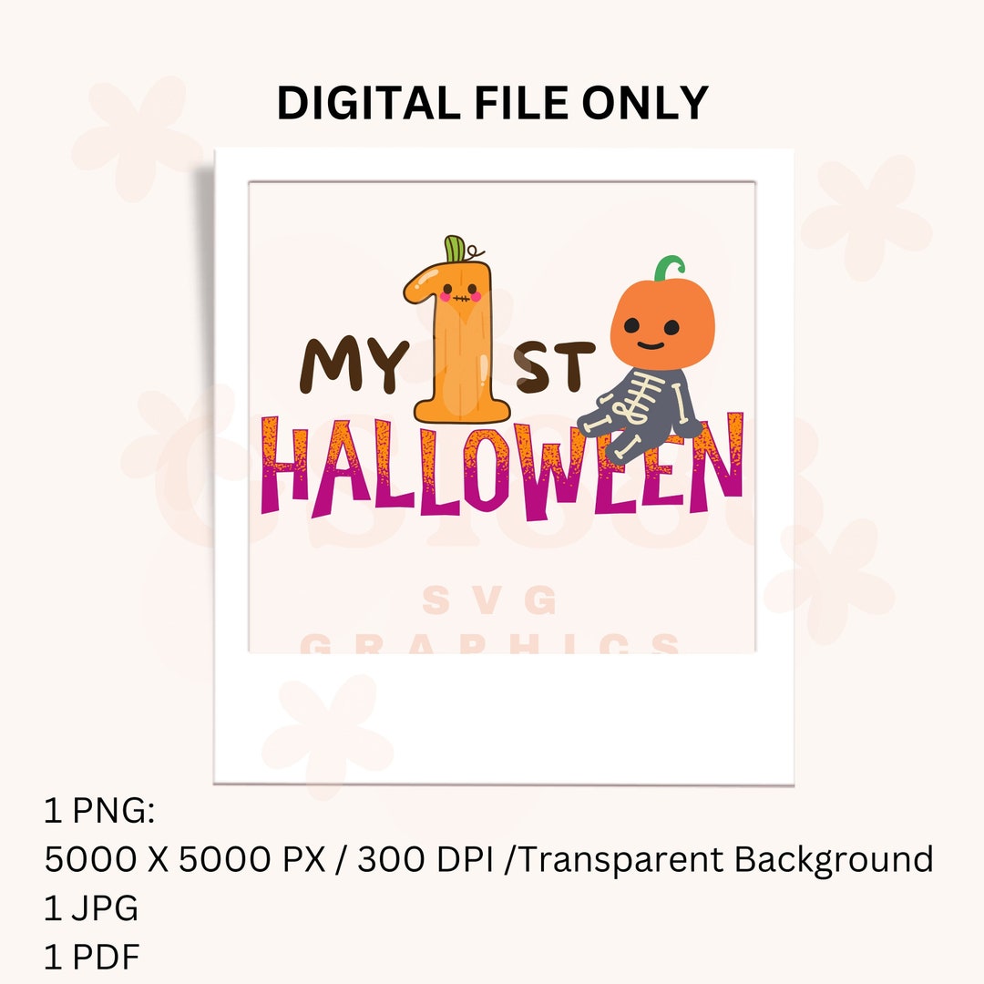My First Halloween Png Baby First Costume Halloween Png - Etsy