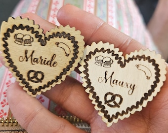 Glubbal Clip Glubberl Dirndl Oktoberfest Disfraz 5 Piezas Accesorios Joyas Lederhosen Wiesn