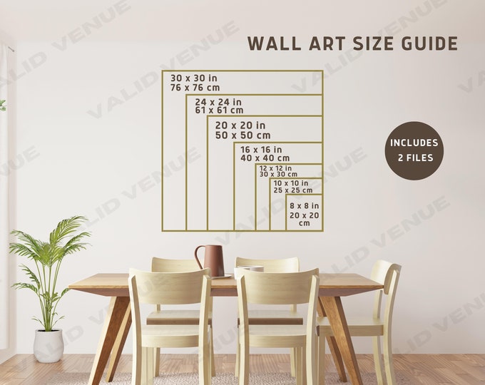 Wall Art Size Guide, Square Frame Sizes Guide, Canvas Size Guide ...