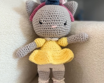 Sweet Handmade Crochet Kitten | Adorable Cat Amigurumi | Perfect Gift for Cat Lovers | Cute Plushie | Cozy Home Decor