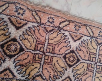 Vintage Oushak Rug, Traditional Antique Turkish Carpet