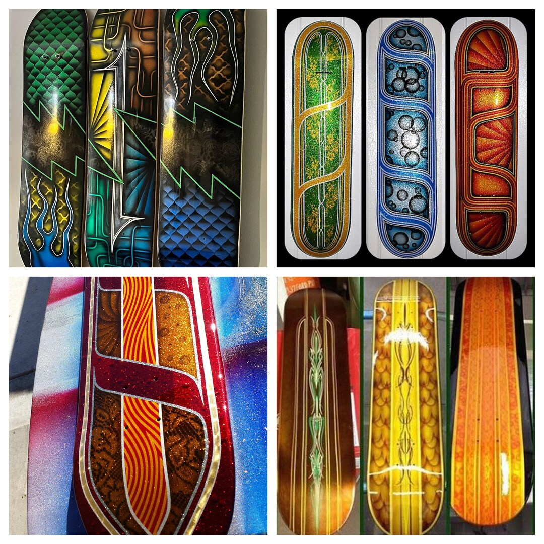 Custom Painted Skate Decks Etsy