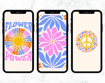 Bundle von 10 Dankbar für jede Kleinigkeit iPhone Hintergrundbilder, sofortiger digitaler Download, lebendige iPhone Hintergründe, niedliche Telefon Hintergrundbilder