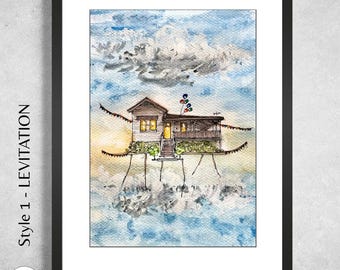 Custom Watercolour House Portrait from Photo | Personalised Home Painting | Housewarming Gift | First Home Gift | Realtor Closing Gift