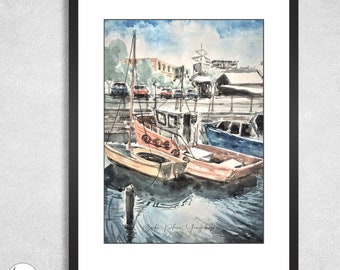 Custom Personalised Watercolour House Portrait, Black Friday, Housewarming Gift, First Home Gift, Realtor/ Real Estate, Christmas Gift