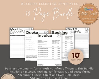 Canva Business Templates Bundle: Bearbeitbare Small Business Templates (Digitaler Download)