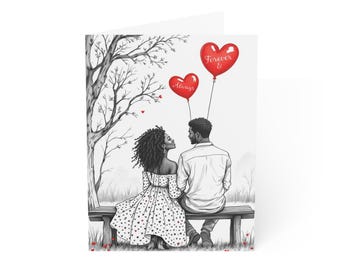 Forever & Always Greeting Card | Romantic Love Note, Anniversary Card