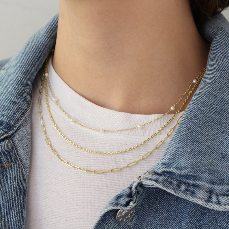 Rope Chain Curby Chain Figaro Chainbead Chaintwist Etsy