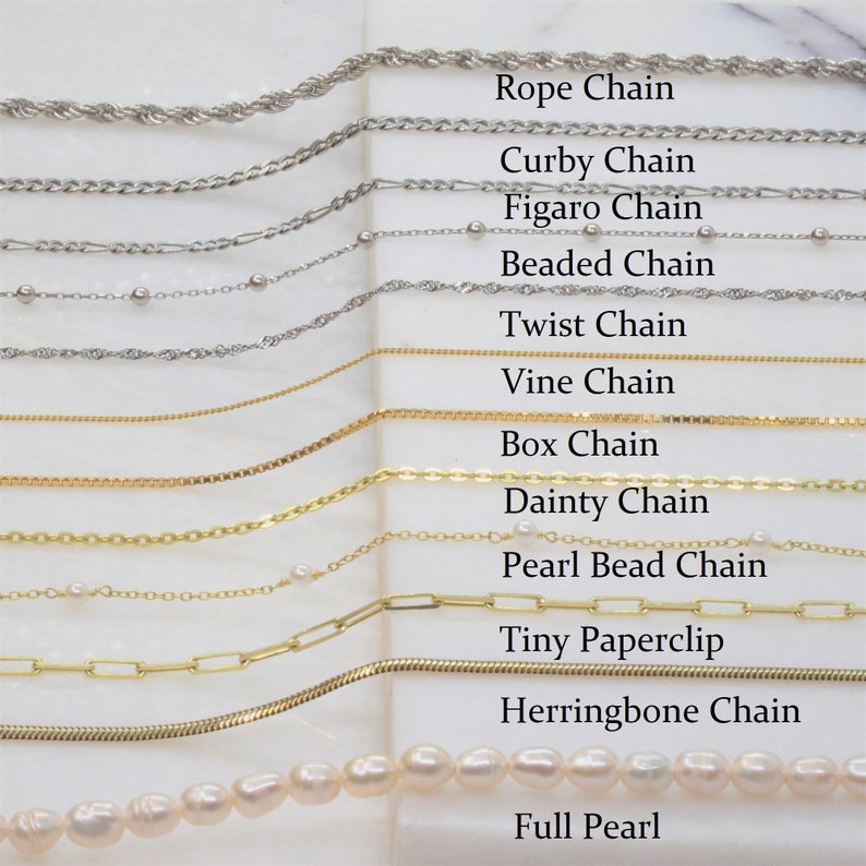 Rope Chain Curby Chain Figaro Chainbead Chaintwist Etsy