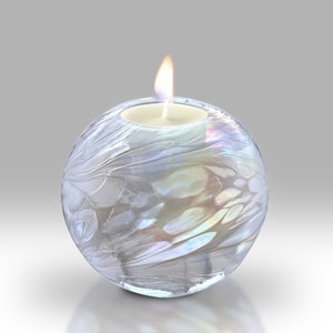 Handmade Mouth Blown Friendship Votive by Nobile Glassware