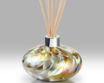 Handmade Mouth Blown Sphere Reed Diffuser by Nobile Glassware