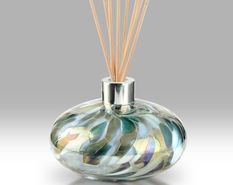 Handmade Mouth Blown Sphere Reed Diffuser by Nobile Glassware