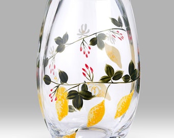 Lemon Grove 20cm Round Vase by Nobile Glassware