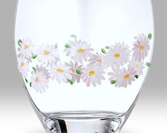 Daisy Collection - 21cm Curved Vase by Nobile Glassware