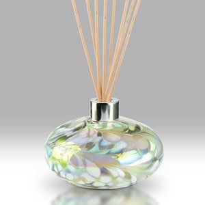 Handmade Mouth Blown Sphere Reed Diffuser by Nobile Glassware