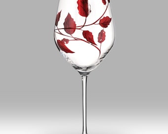 Ruby Leaf - Par de copas de vino de Nobile Glassware