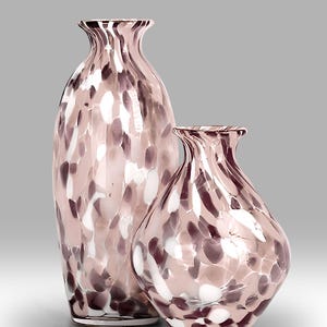 Melody Collection Handmade Vase in Pink - By Nobile Glassware