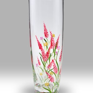 Cerise Elysian - 25cm Zylindervase von Nobile Glassware