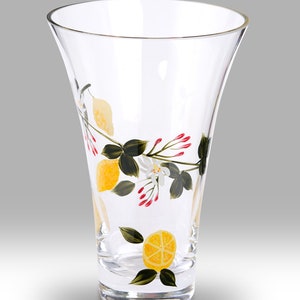 Lemon Grove 19cm Flared Vase by Nobile Glassware