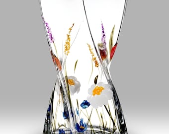 Collection Meadow - Vase Twist 20 cm par Nobile Glassware