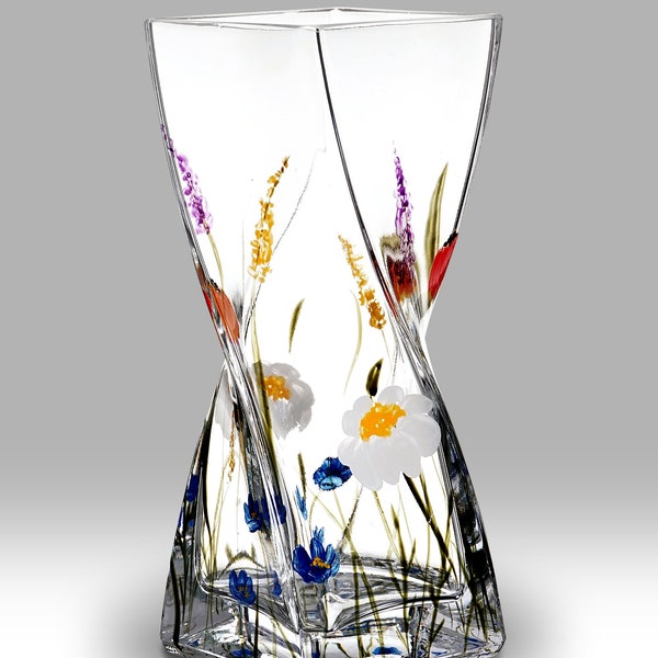 Collection Meadow - Vase Twist 20 cm par Nobile Glassware