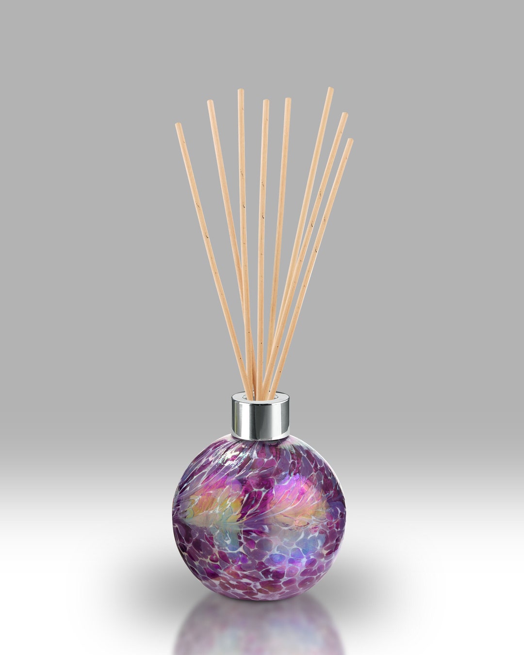 Handmade Mouth Blown Round Reed Diffuser by Nobile Glassware - Etsy