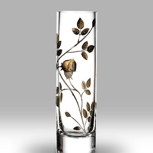 Forever Rose Gold - 19.5cm Vase by Nobile Glassware