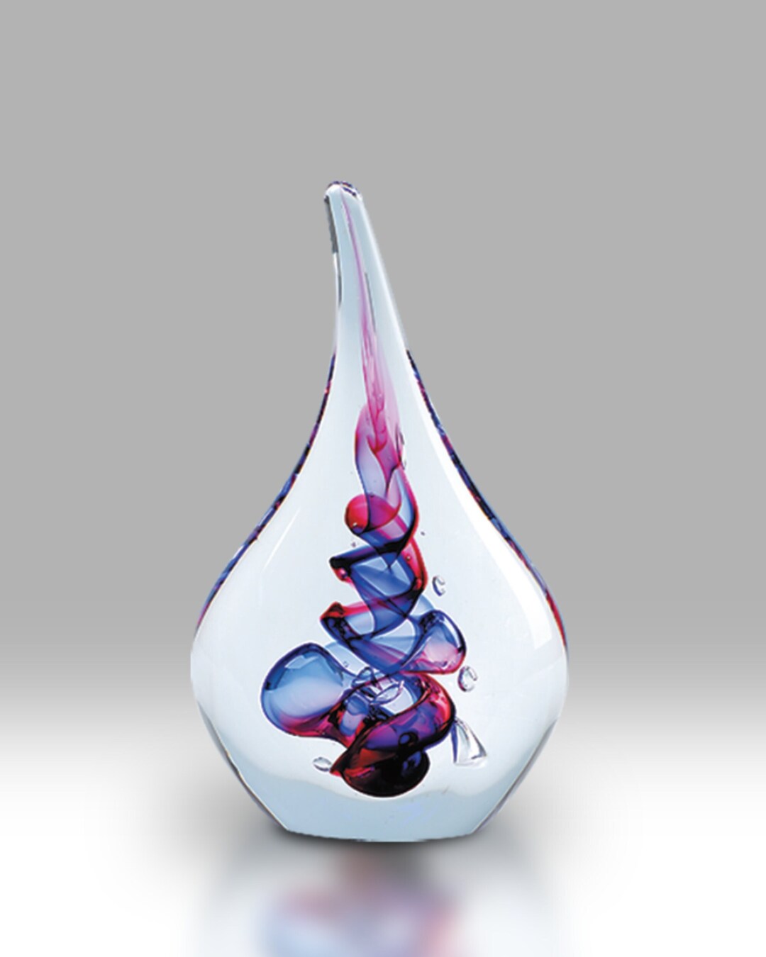 Ruby Paperweight Handmade Crystal Paperweight in Blue/ruby by Nobile Glassware - Etsy