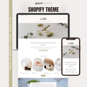 Luxe Shopify Theme, Skincare Shopify, Premium Shopify Template, White Aesthetic Web, Clean Template, Parallax, Minimal Shopify, 2.0 Theme