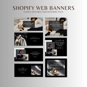 Website Banners DIY Web Banner Template Design Shopify Web Banners Templates Luxury Shopify Theme Fashion Web Banners Online Store Design