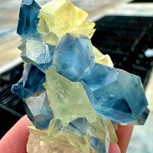 260 Carats Natural Combination of Blue Celestine with Calcite Specimen