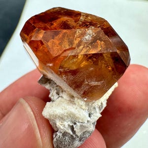 Beautiful Terminated Topaz Crystals with Smoky Quartz Crystals on Albite Combine Specimen, 155 Carats