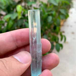 78 CTS Beautiful High Quality Sky Blue Aquamarine Transparent Crystal from Shigar Valley . Gemstone, gems , minerals.