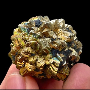 453.5 Carats Rainbow Pyrite Crystal Cluster Specimen , Minerals , Crystal, Gemstones