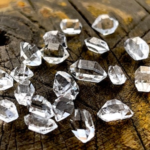 100 gramów naturalnych kryształów kwarcu diamentowego Herkimera, rozmiar od 5 mm do 6 mm