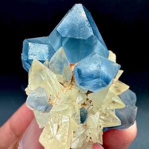 285 Carats Natural Combination of Blue Celestine with Calcite Specimen