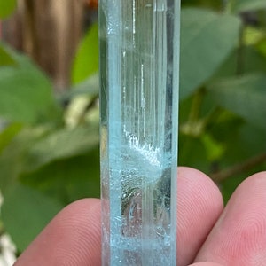 Natural High Quality Sky Blue Aquamarine Transparent Crystal from Shigar Valley . Gemstone, gems , minerals. 20 Grams