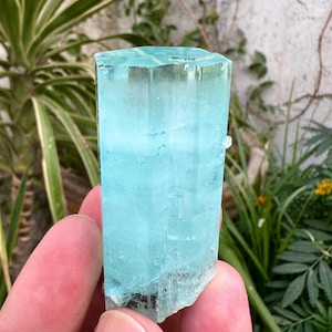 305 Carats Beautiful High Quality Sky Blue Aquamarine Transparent Crystal from Shigar Valley . Gemstone, gems , minerals