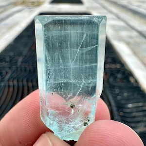 45 Carats Beautiful High Quality Sky Blue Aquamarine Transparent Crystal from Shigar Valley . Gemstone, gems , minerals.