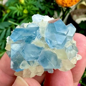 210 Carats Natural Combination of Blue Celestine with Calcite Specimen