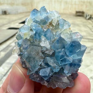 480 Carats Natural Combination of Blue Celestine with Calcite Specimen
