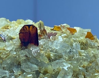 921 Carats Natural Terminated Brookite Cluster on Quartz Combine Specimen