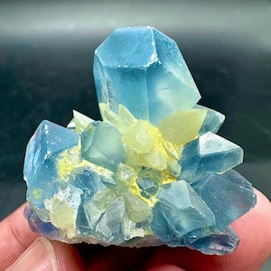 250 Carats Natural Combination of Blue Celestine with Calcite Specimen